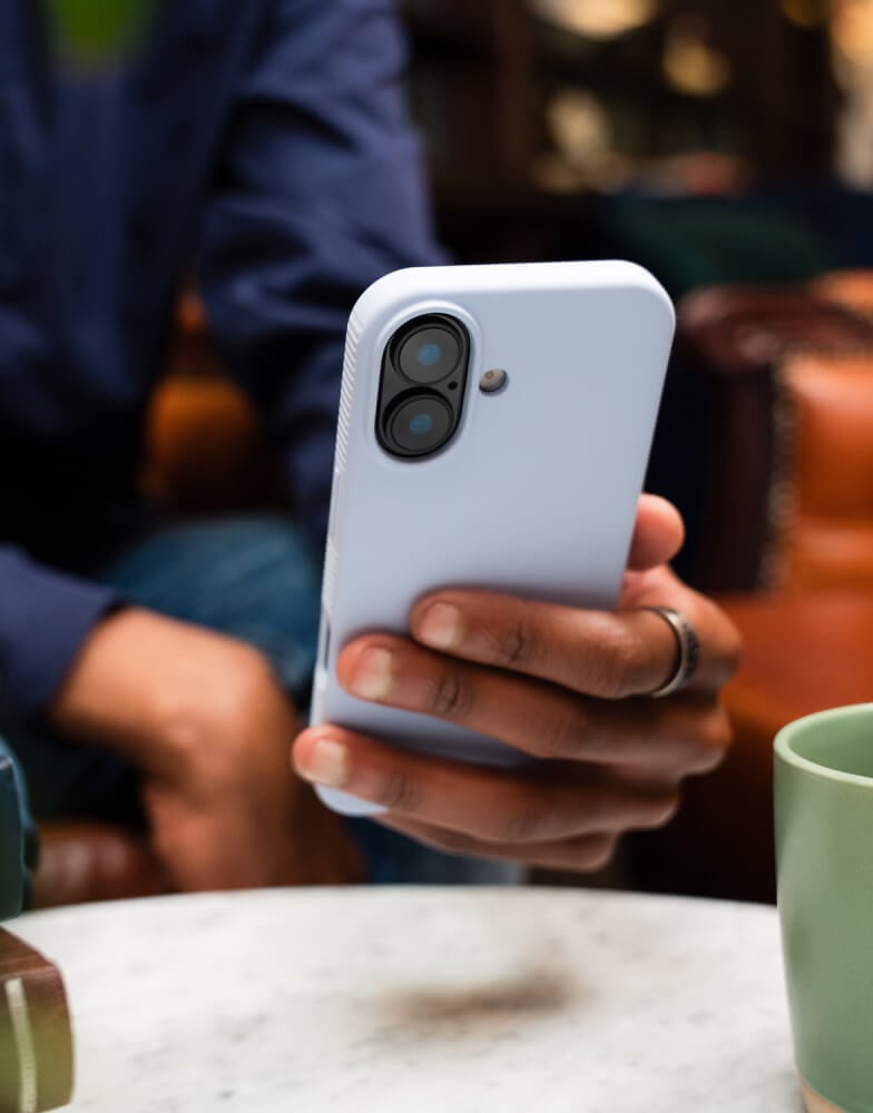 FineWoven MagSafe case in Pacific Blue for iPhone 15 Pro Max