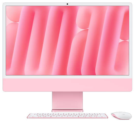 iMac 24-inch (M4 chip) (Pink, 256GB) hero image