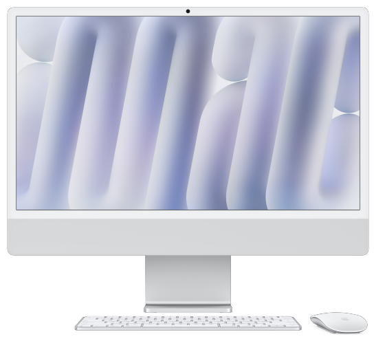 iMac 24-inch (M4 chip) (Silver, 1TB) hero image